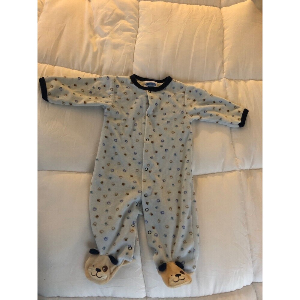bon bebe sleeper small teddy bear feet tag pictures says up to 12 lbs